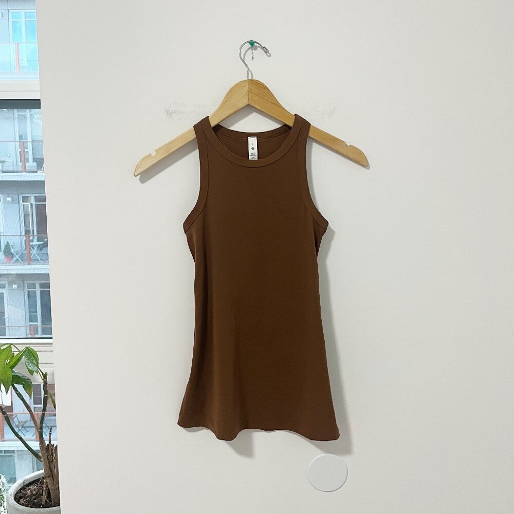 Lululemon Brown Racerback Workout Tank Size 2